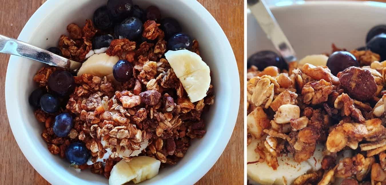 Banane-Nuss-Granola